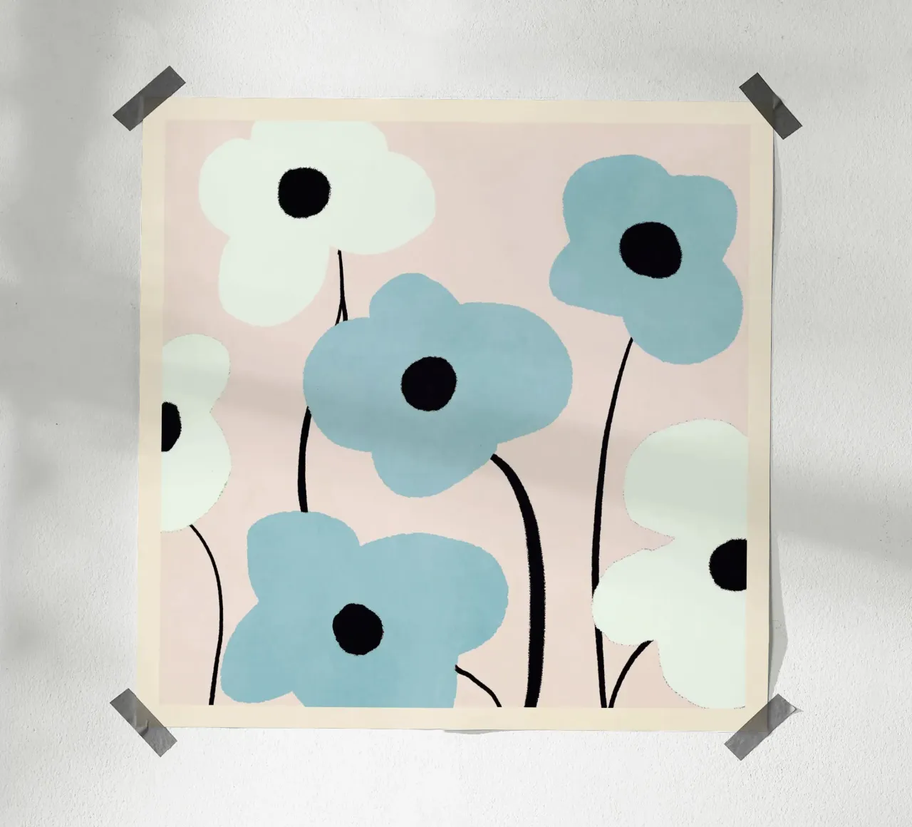 Fiori astratti minimali 32 poster da LeaDArt