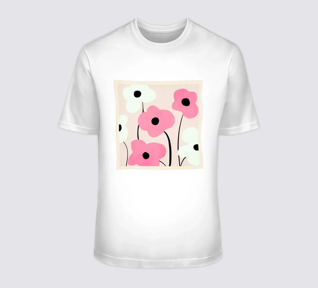 Fiori astratti minimali 33 t-shirt da LeaDArt