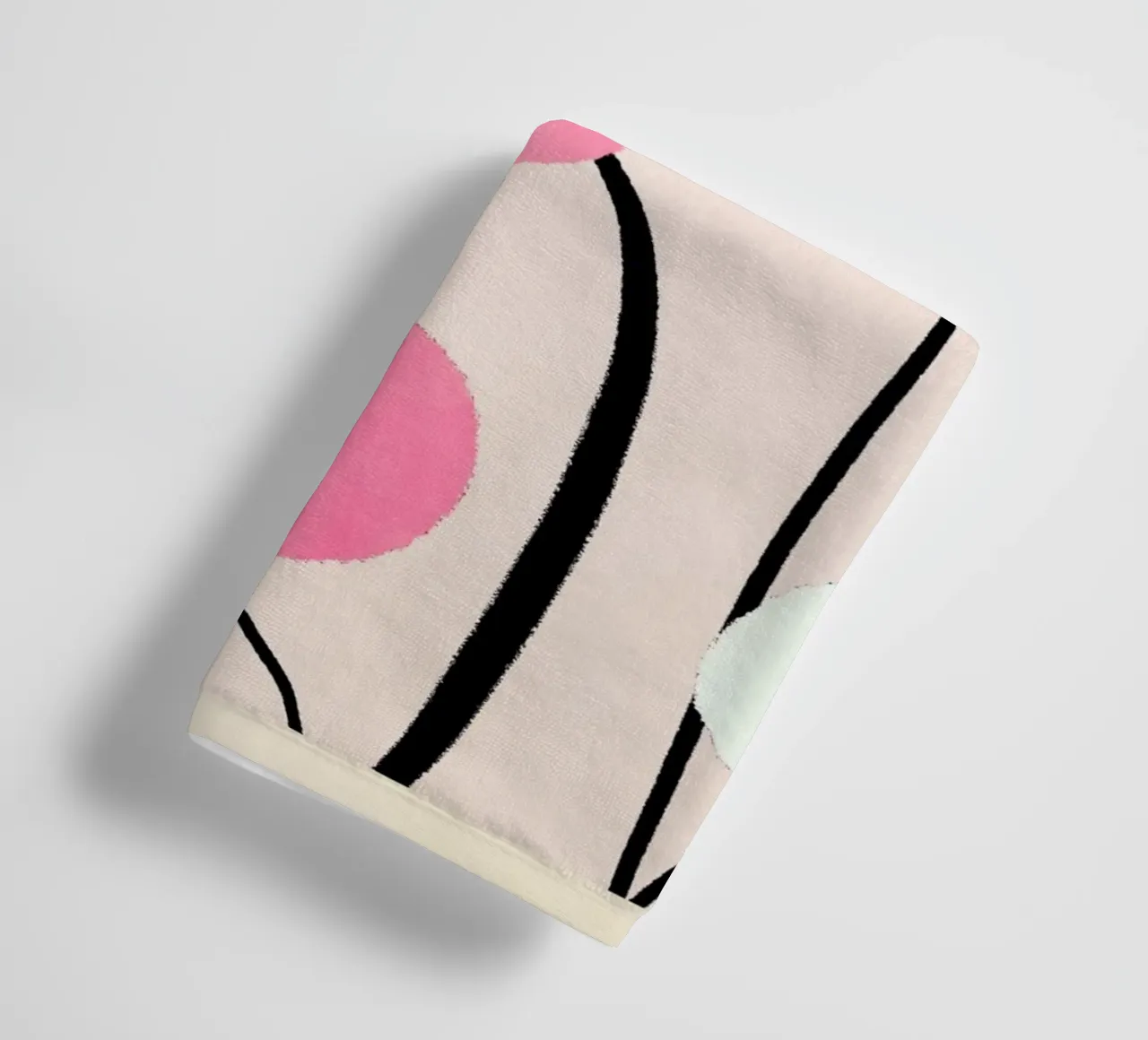 Minimal Abstract Flowers 33 towel by LeaDArt