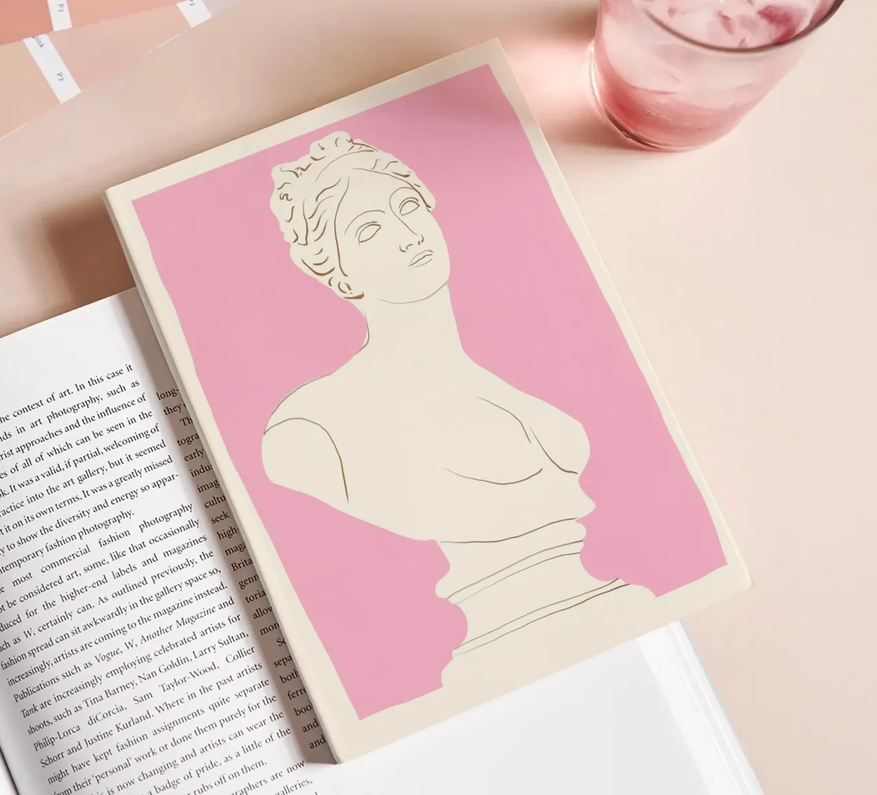 Minimalist Bust 4 notebook by LeaDArt