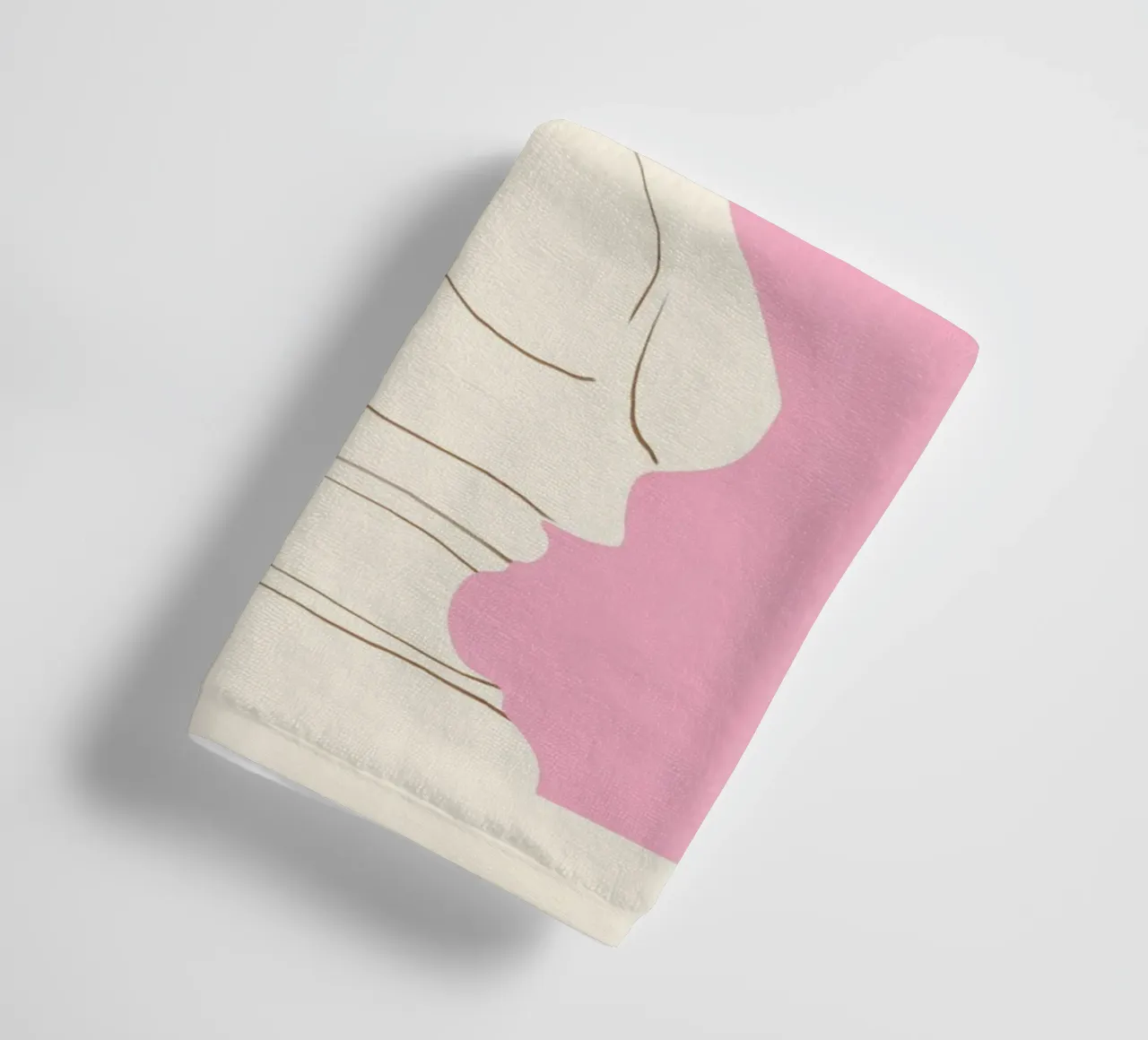 Busto minimalista 4 asciugamano da bagno da LeaDArt