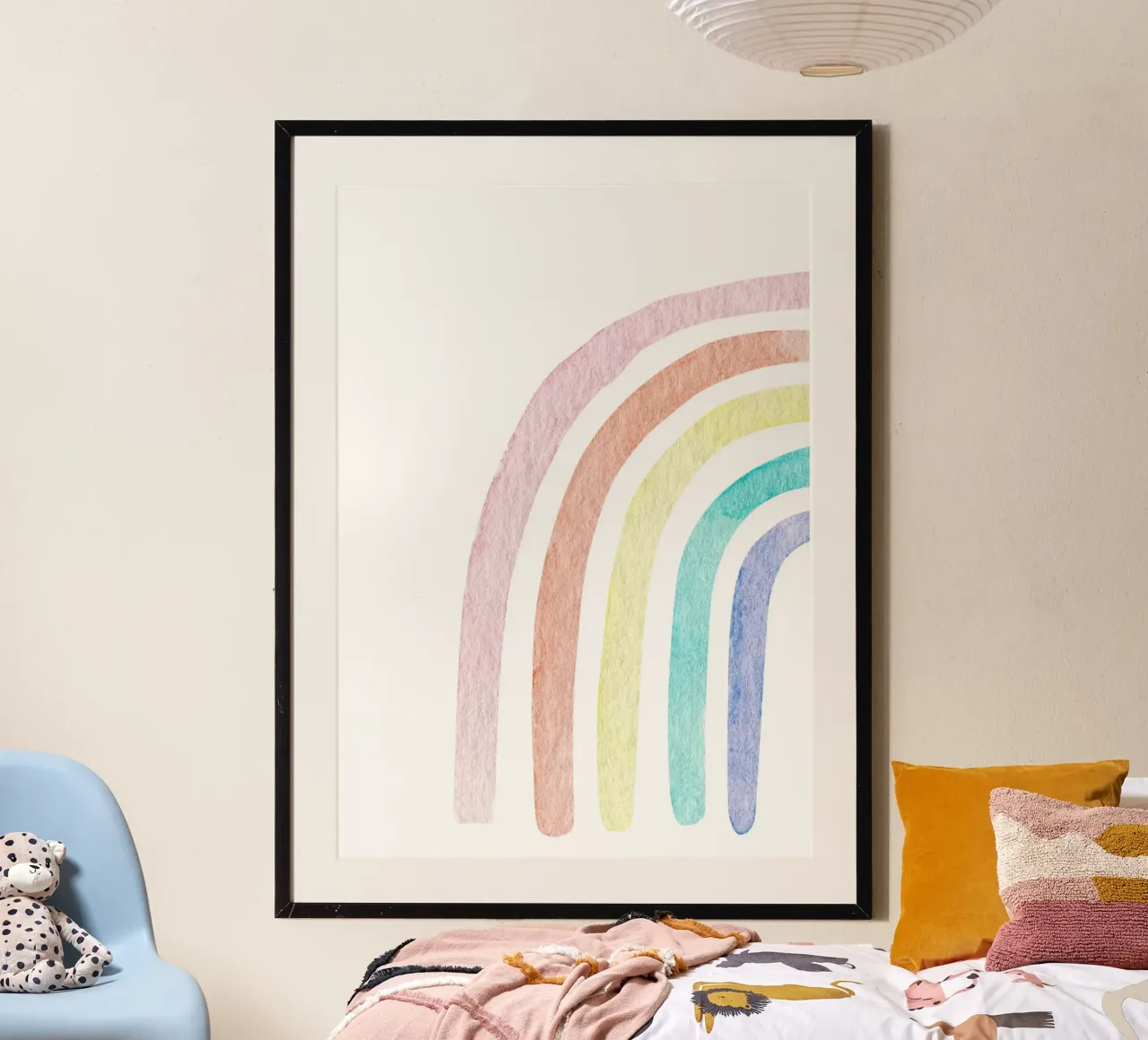 Arco silenzioso poster con telaio in legno da KidzStudio