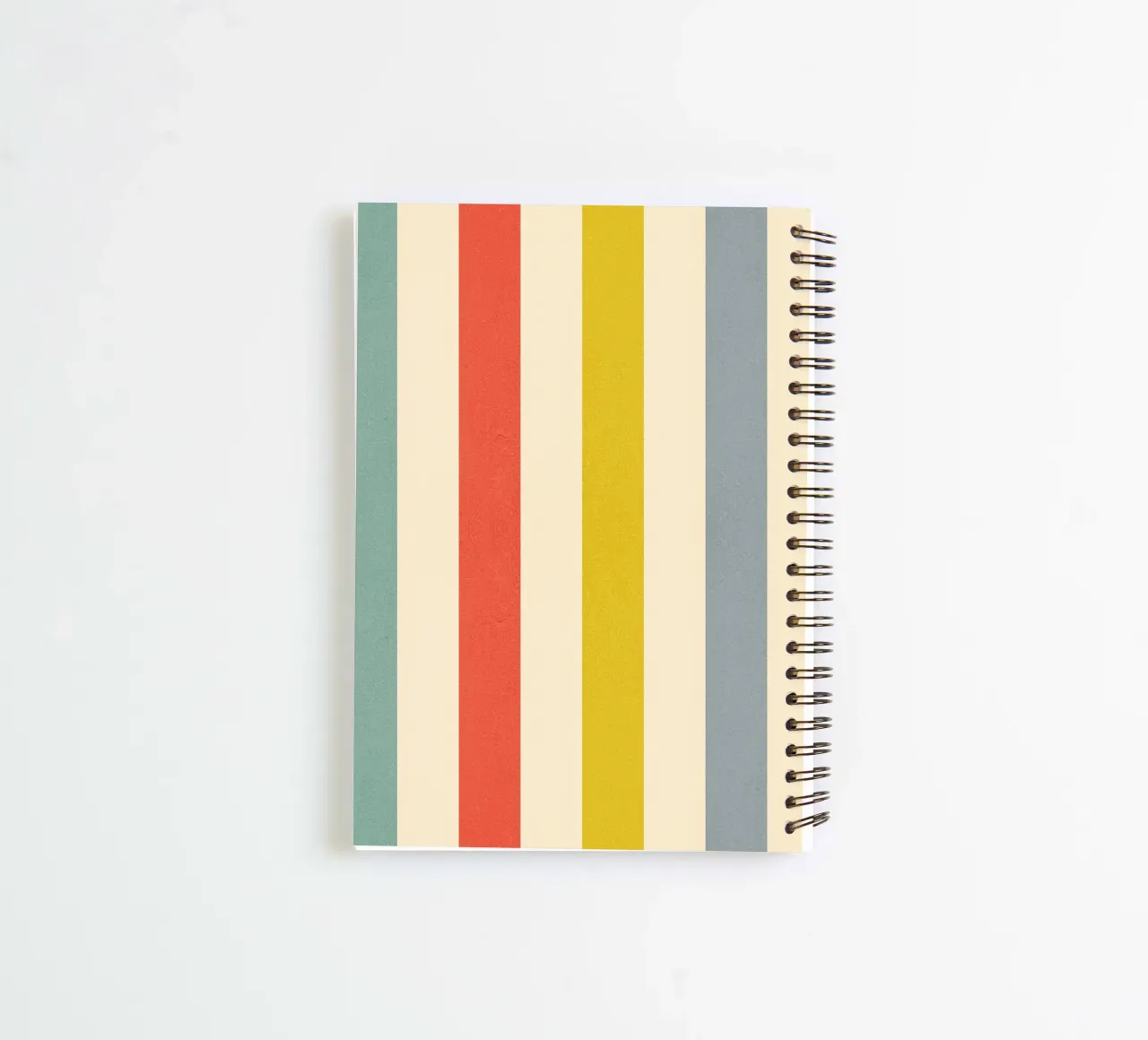 Retro Summer Stripe Pattern spiral notebook by Dominique Vari Abstract