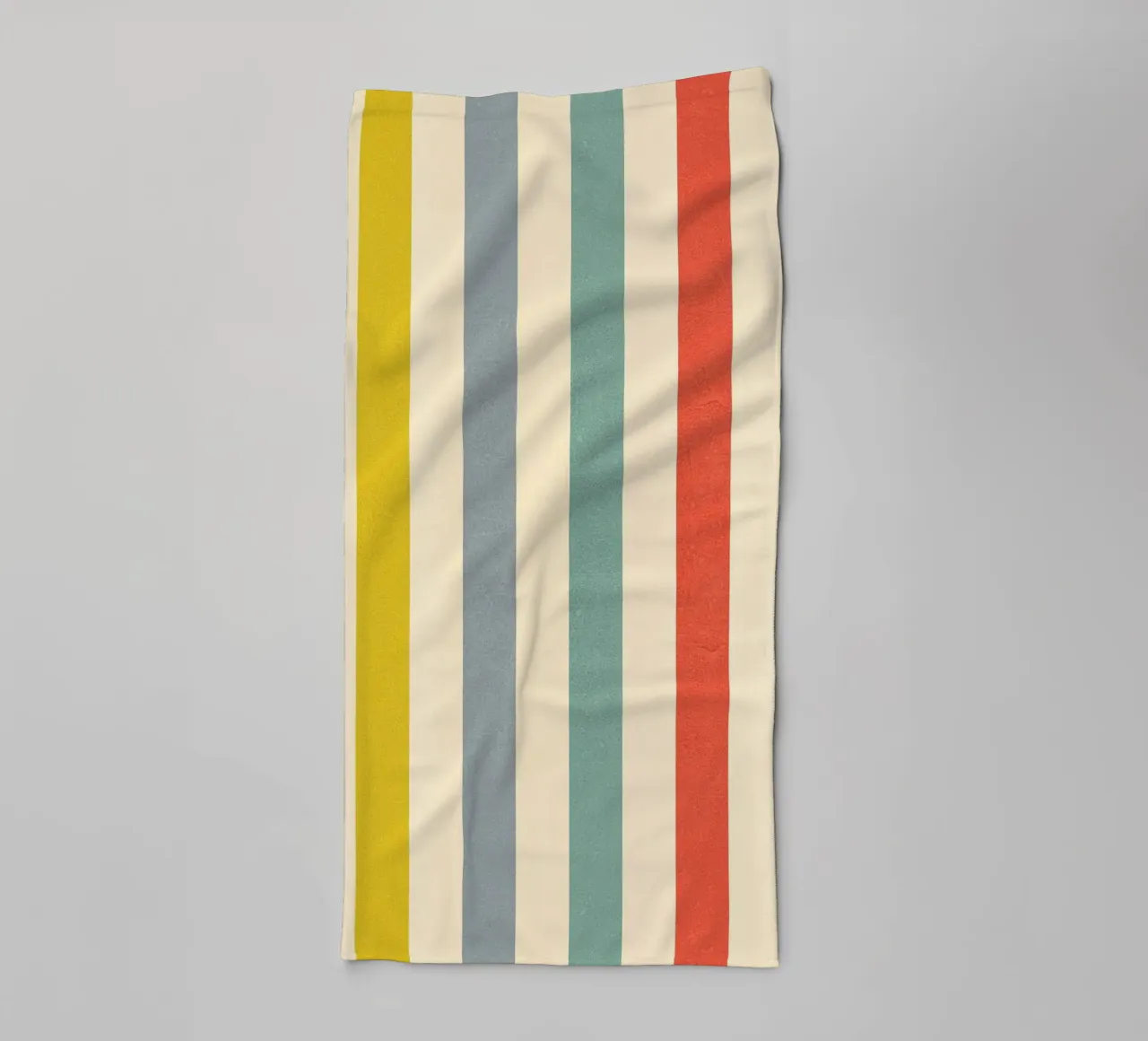 Retro Summer Stripe Pattern towel by Dominique Vari Abstract