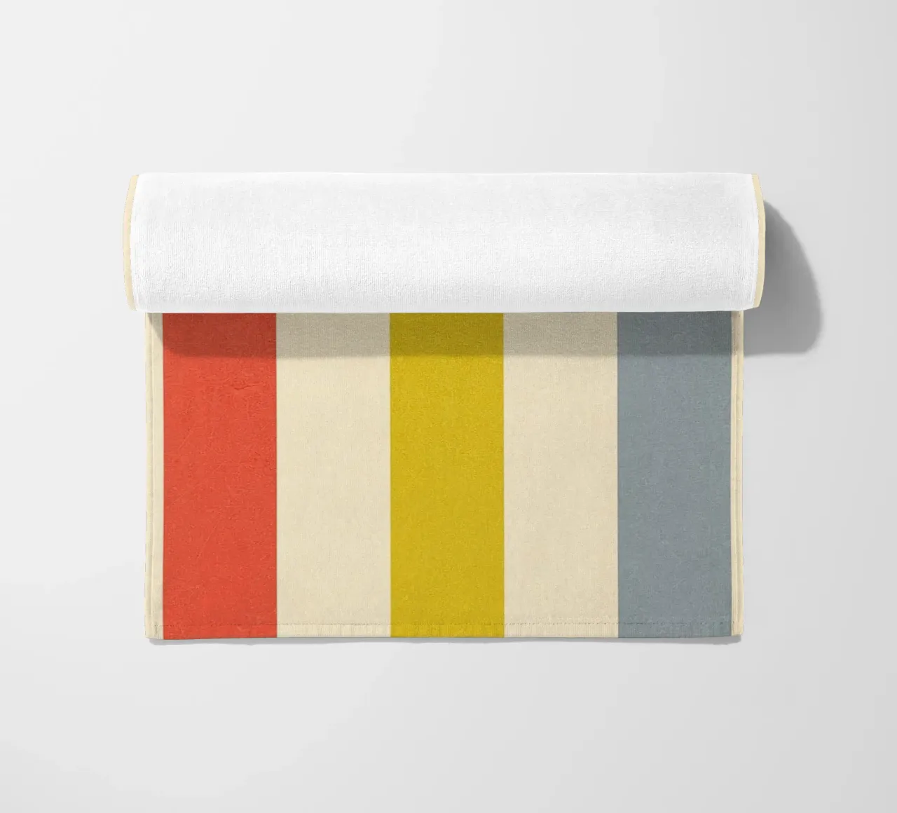 Retro Summer Stripe Pattern beach towel by Dominique Vari Abstract