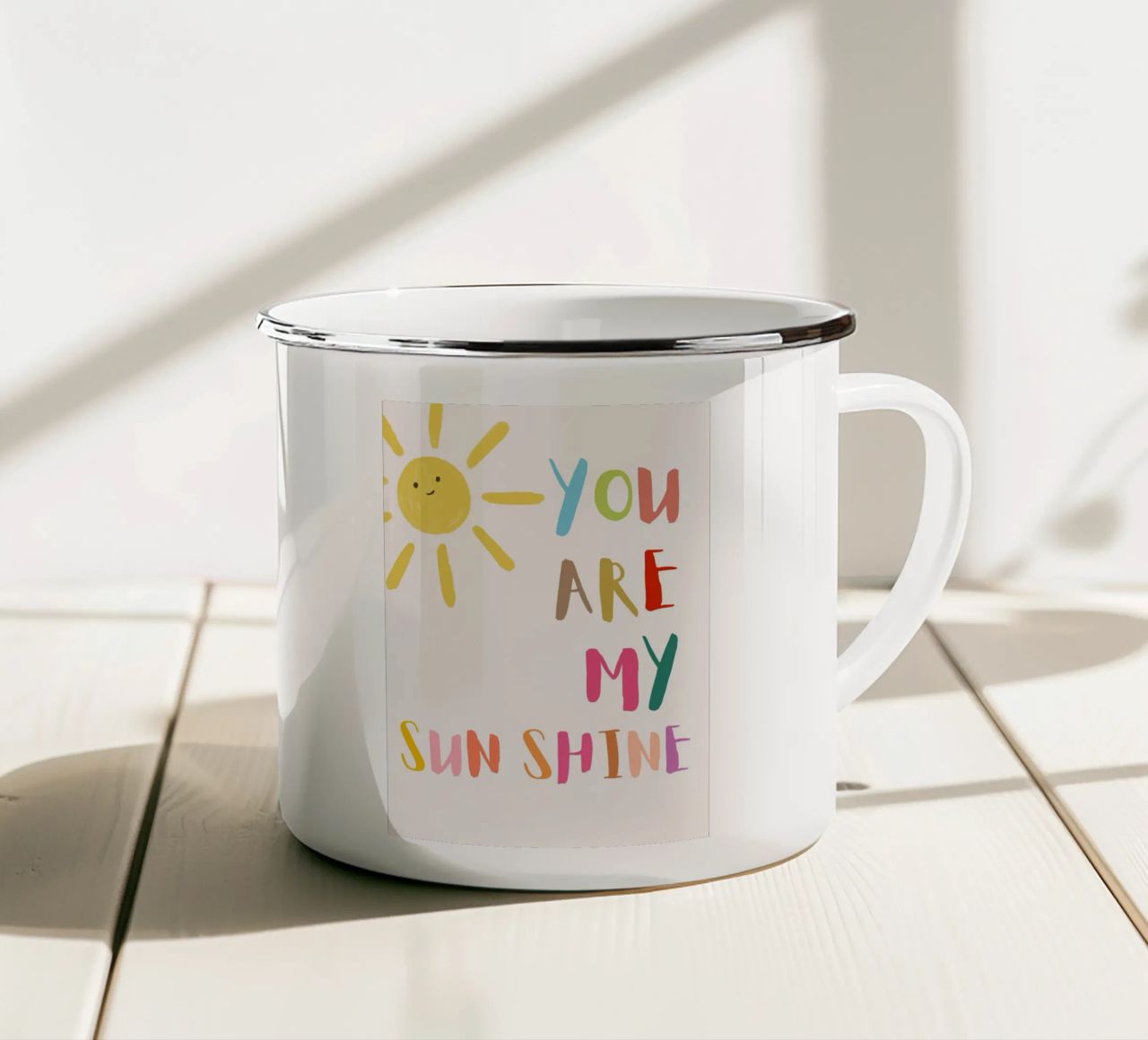 You Light Up My Day tazza in smalto da KidzStudio