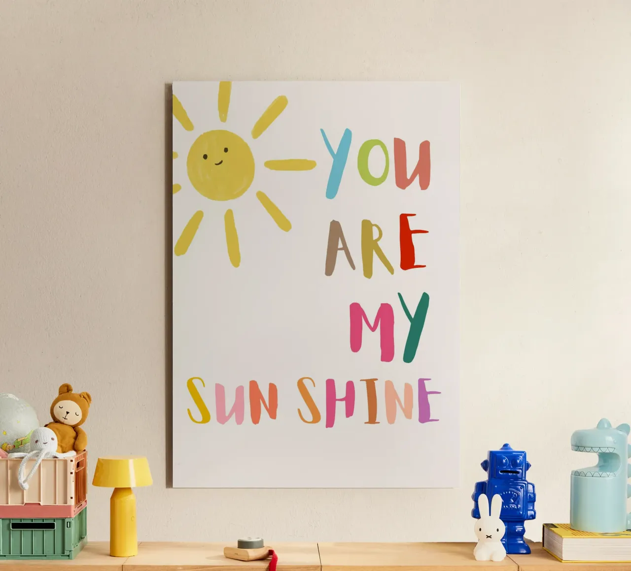 You Light Up My Day alu-dibond by KidzStudio