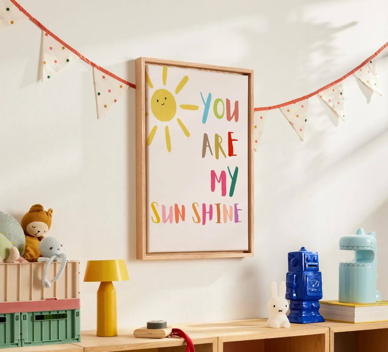 You Light Up My Day tela con Cornice a cassetta da KidzStudio