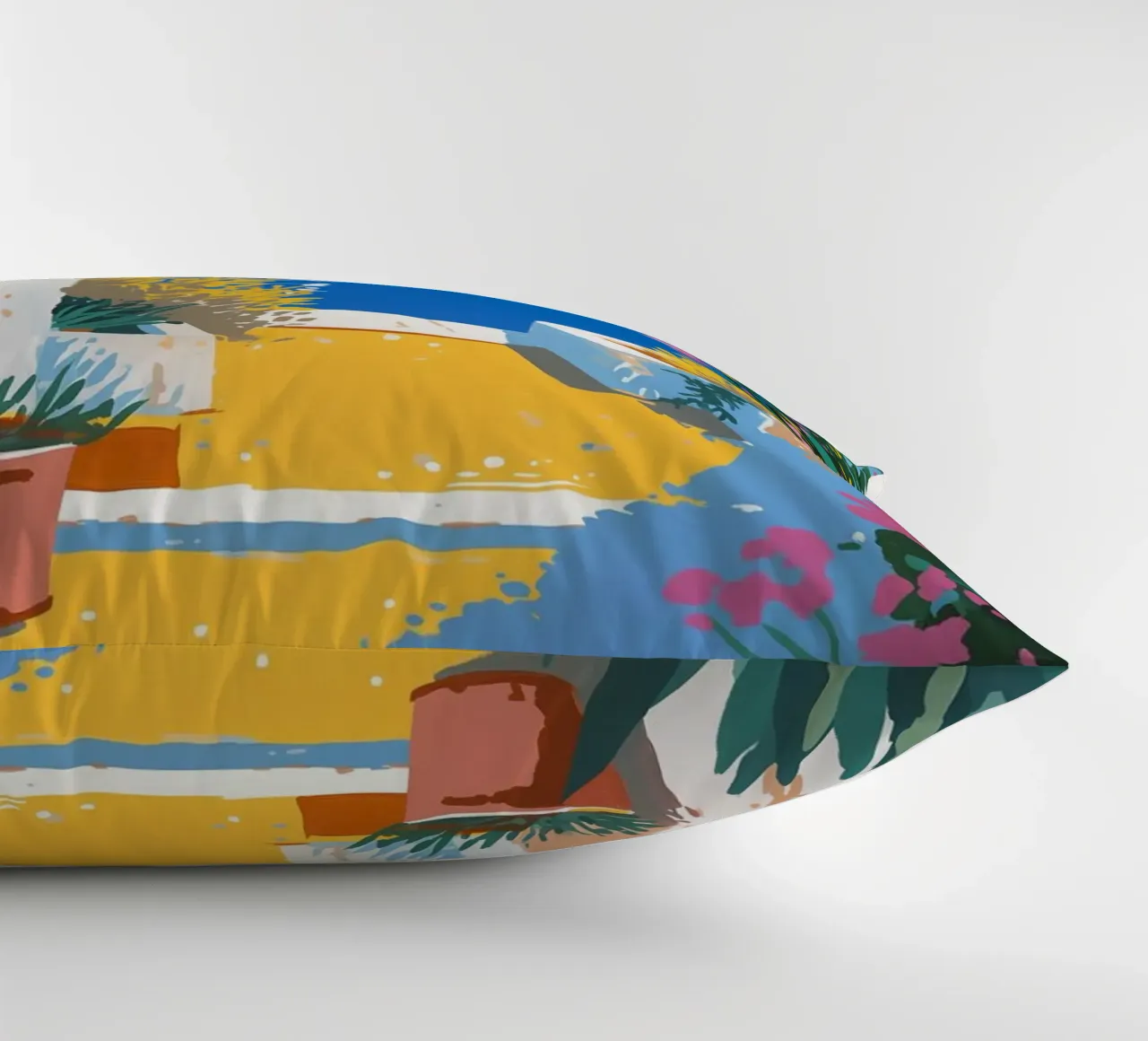 Paesaggio di scale mediterranee cuscino da Carinaprint