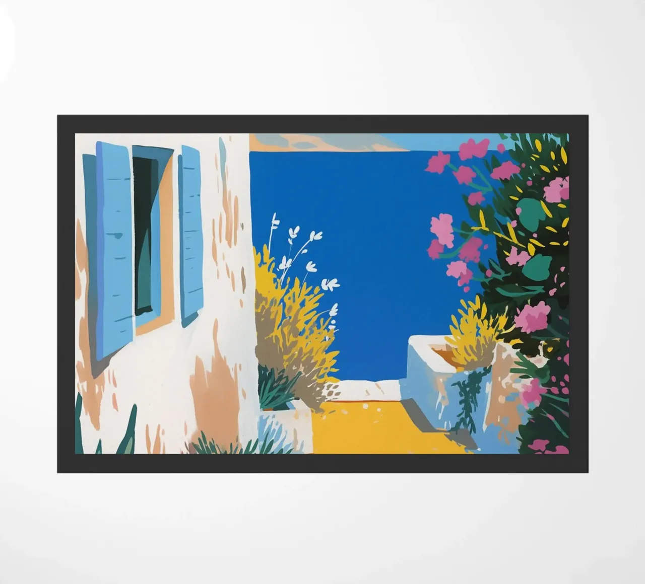 Paesaggio di scale mediterranee zerbino da Carinaprint