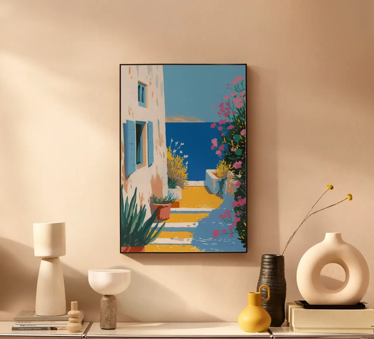 Paesaggio di scale mediterranee alluminio dibond da Carinaprint