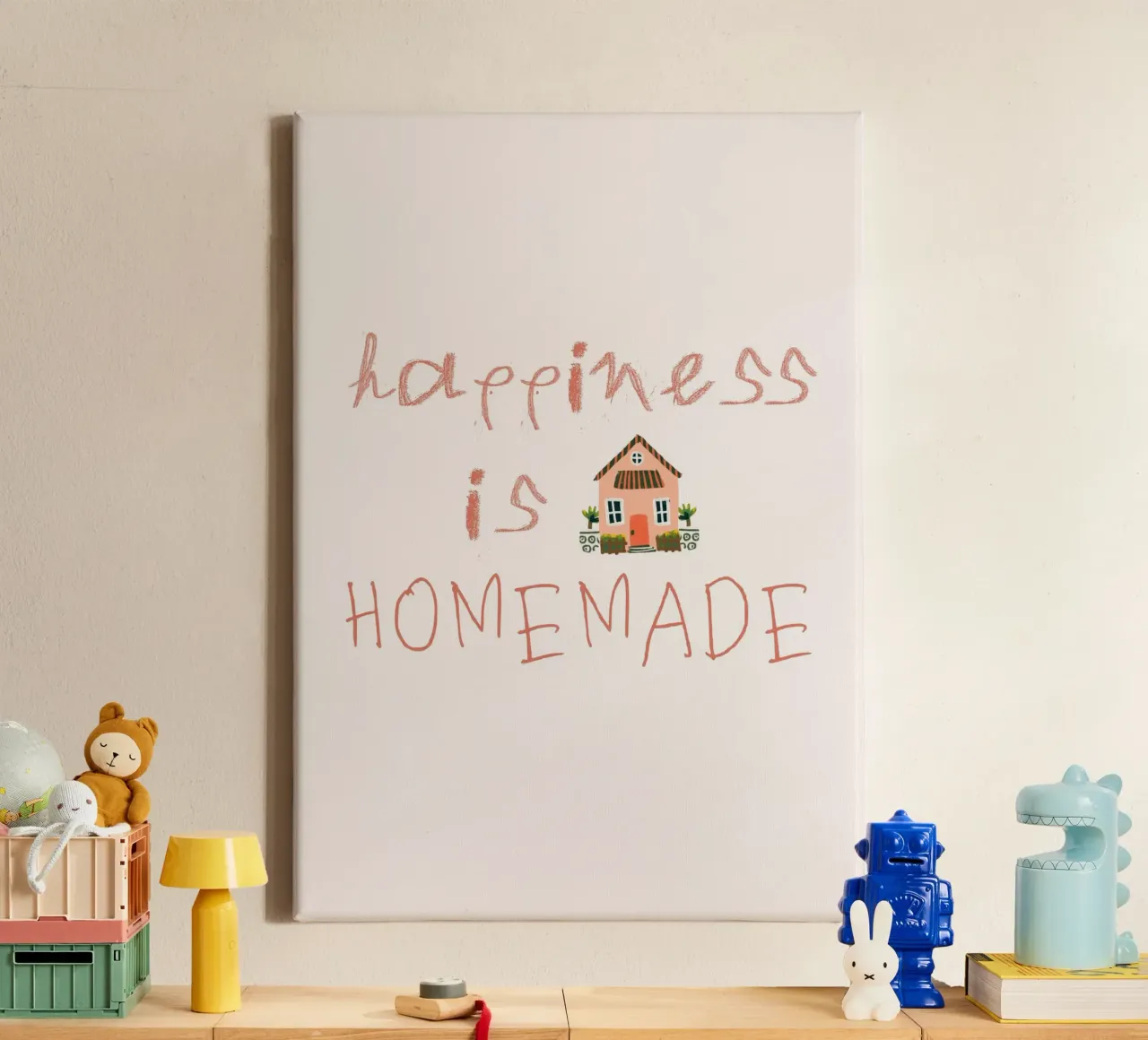 Home is where magic happens tela con Cornice a cassetta da KidzStudio