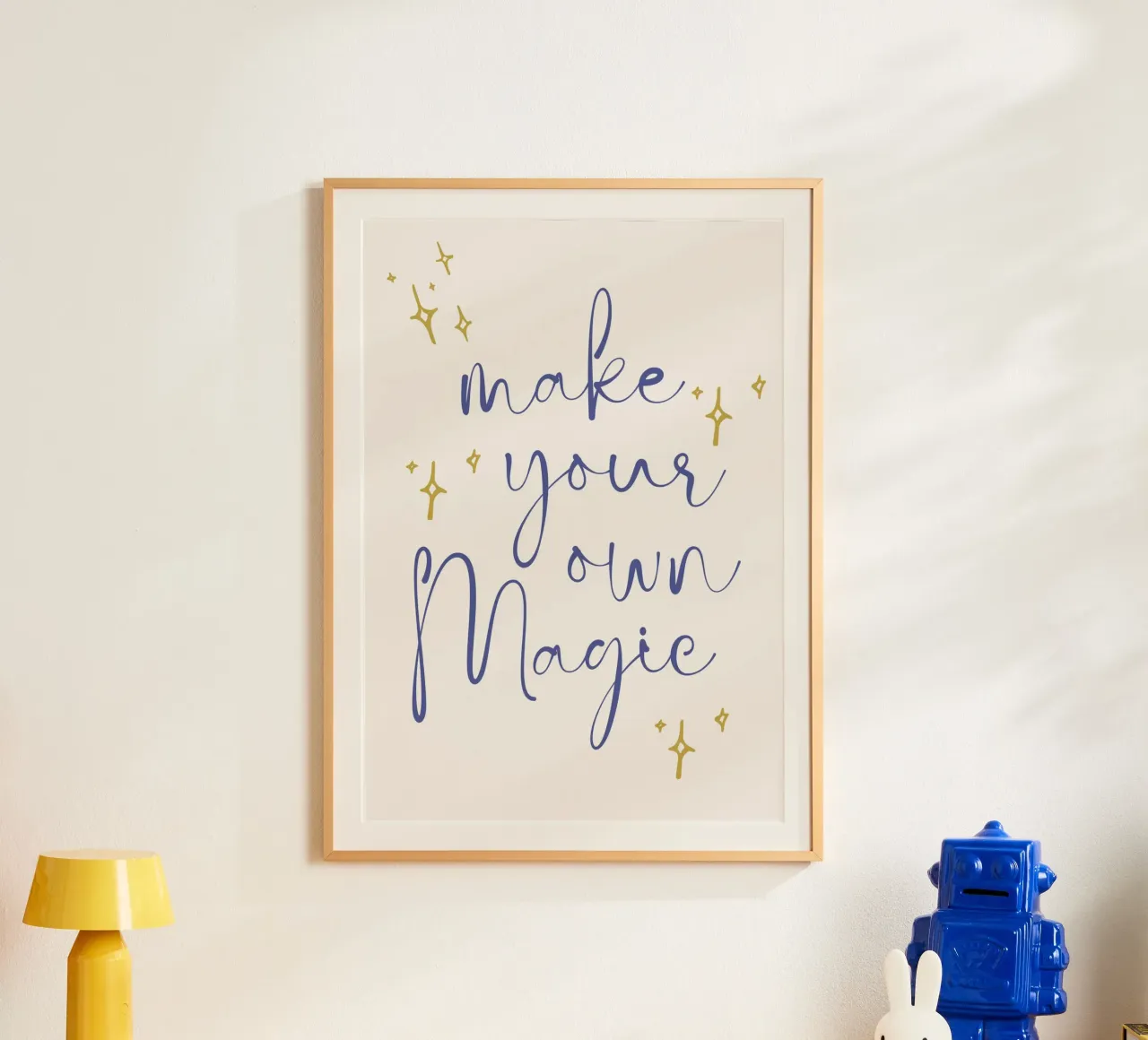 La magia inizia con te poster con telaio in alluminio da KidzStudio
