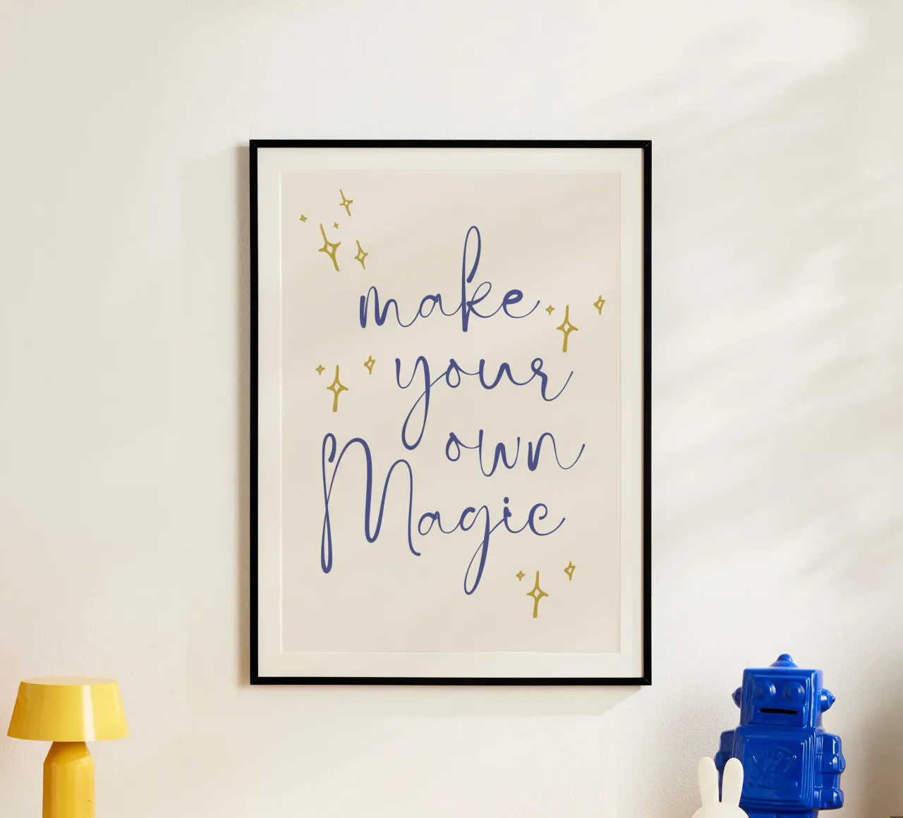 La magia inizia con te poster con telaio in alluminio da KidzStudio
