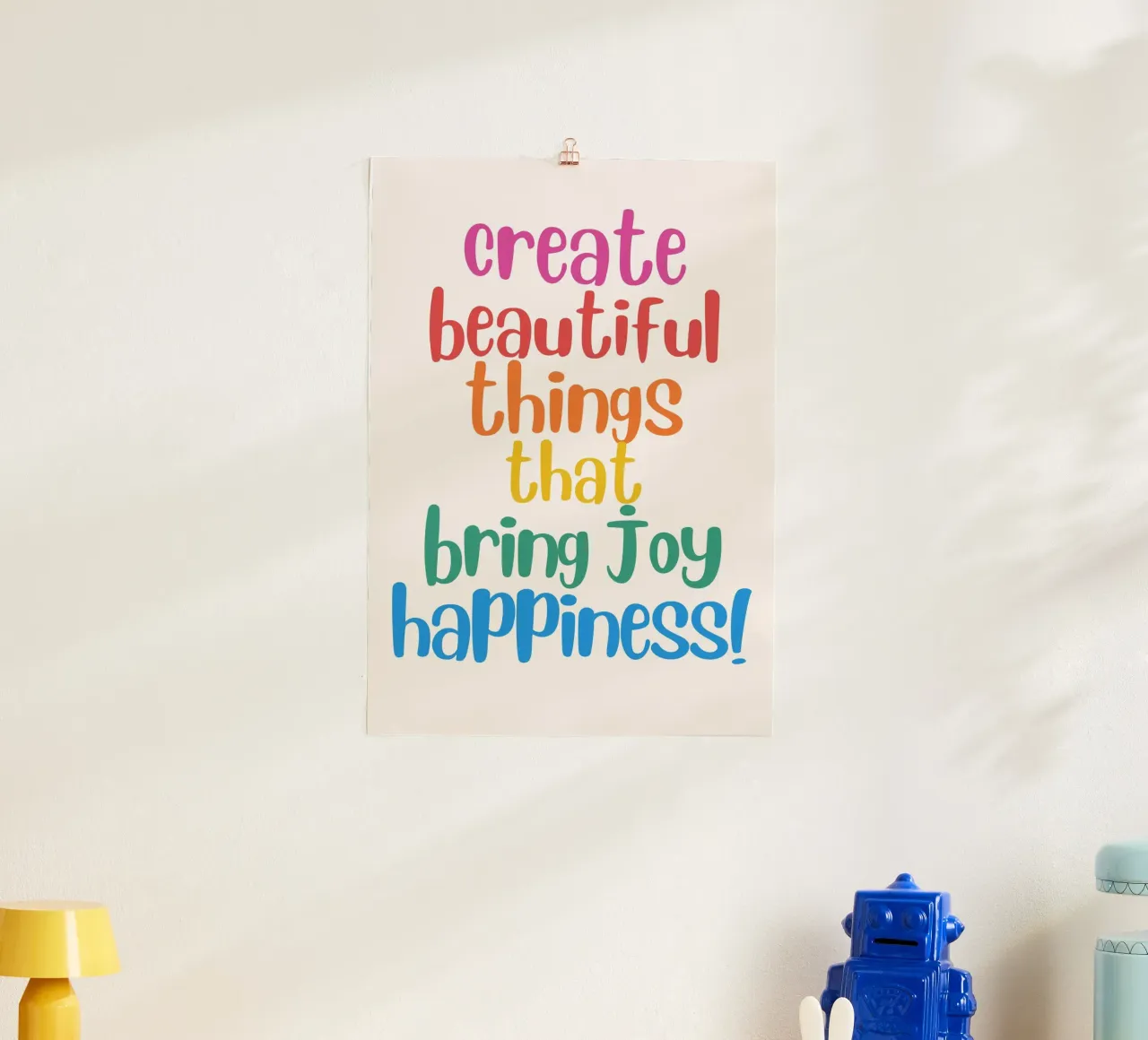 Colori per l'anima poster con telaio in alluminio da KidzStudio