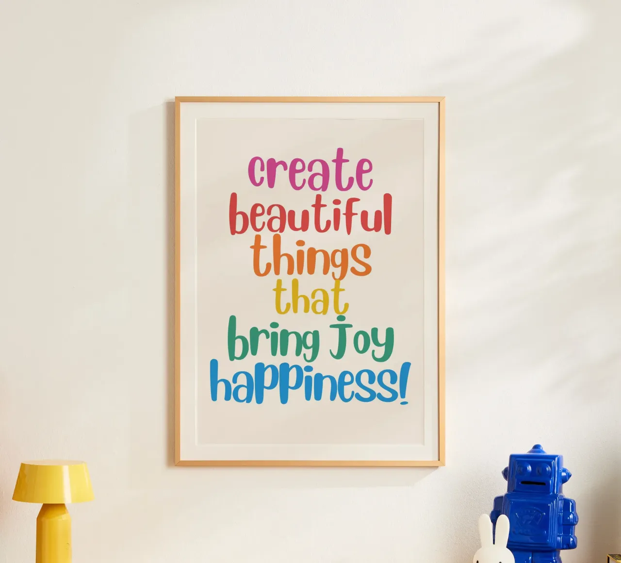 Colori per l'anima poster con telaio in alluminio da KidzStudio
