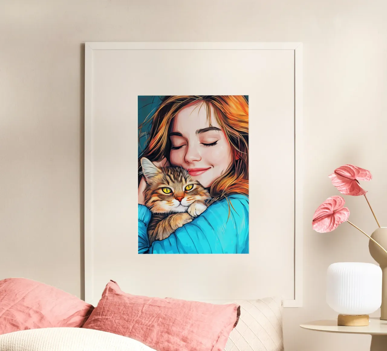 Ich liebe You Kitty Tierkunst Poster von Justyna Jaszke JBJart