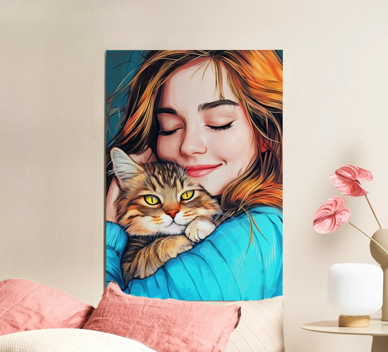 Ich liebe You Kitty Tierkunst Poster von Justyna Jaszke JBJart