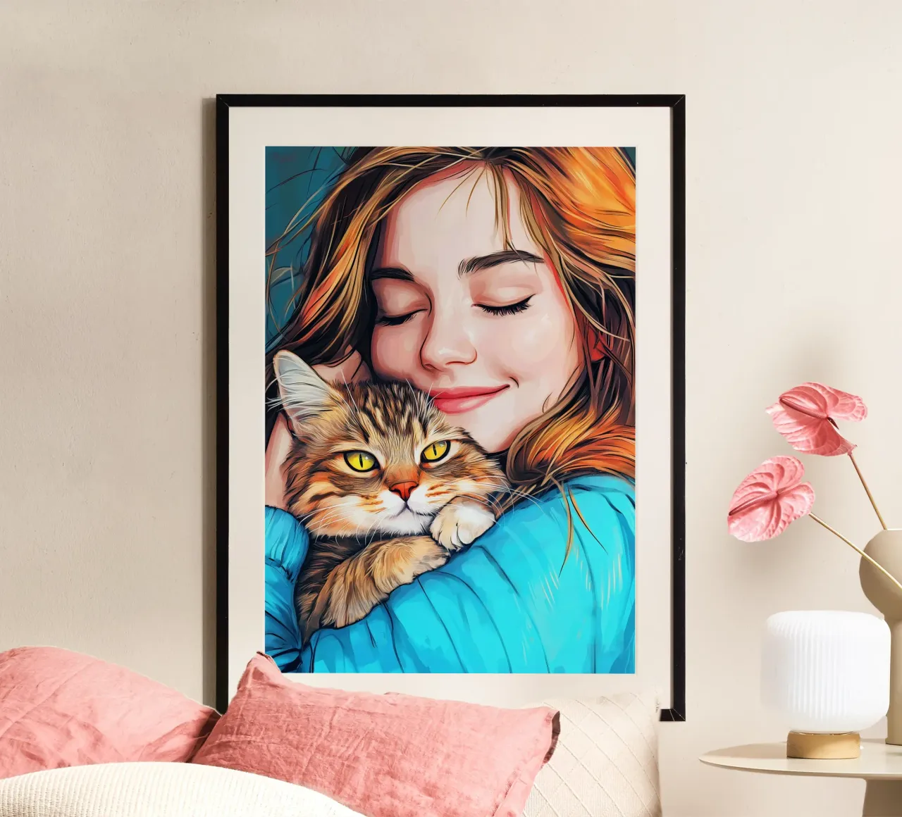 Ich liebe You Kitty Tierkunst Poster von Justyna Jaszke JBJart