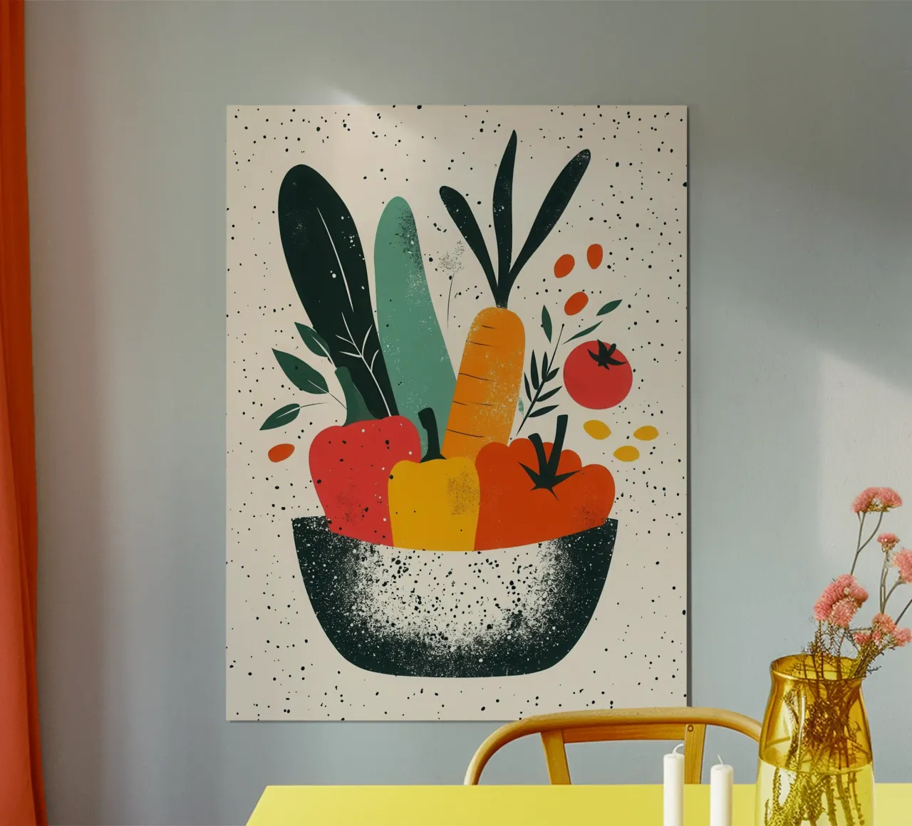 Palette Gourmande - Harmonie Naturelle poster with aluminum frame by Pop and Fruits - Affiches & posters