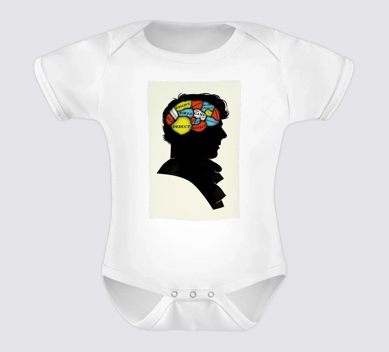 Sherlock body neonato maniche corte da Chris Wharton