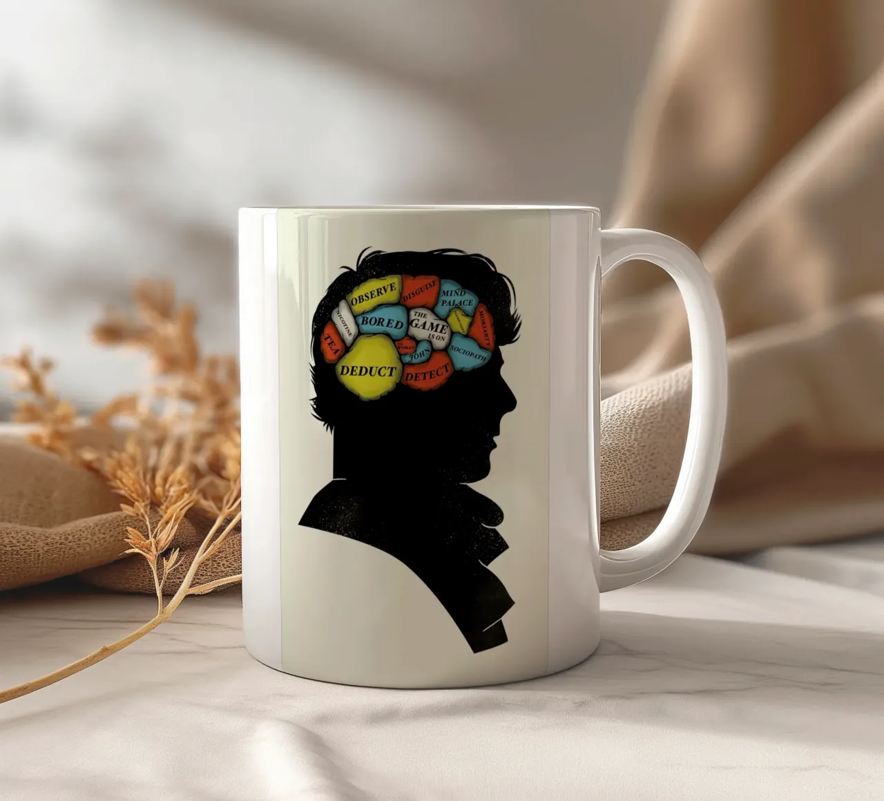 Sherlock Keramik Tasse von Chris Wharton