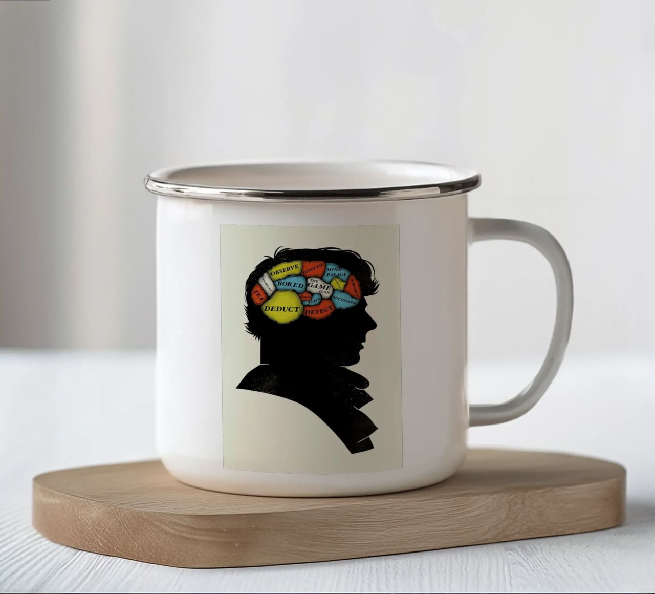 Sherlock tazza in smalto da Chris Wharton