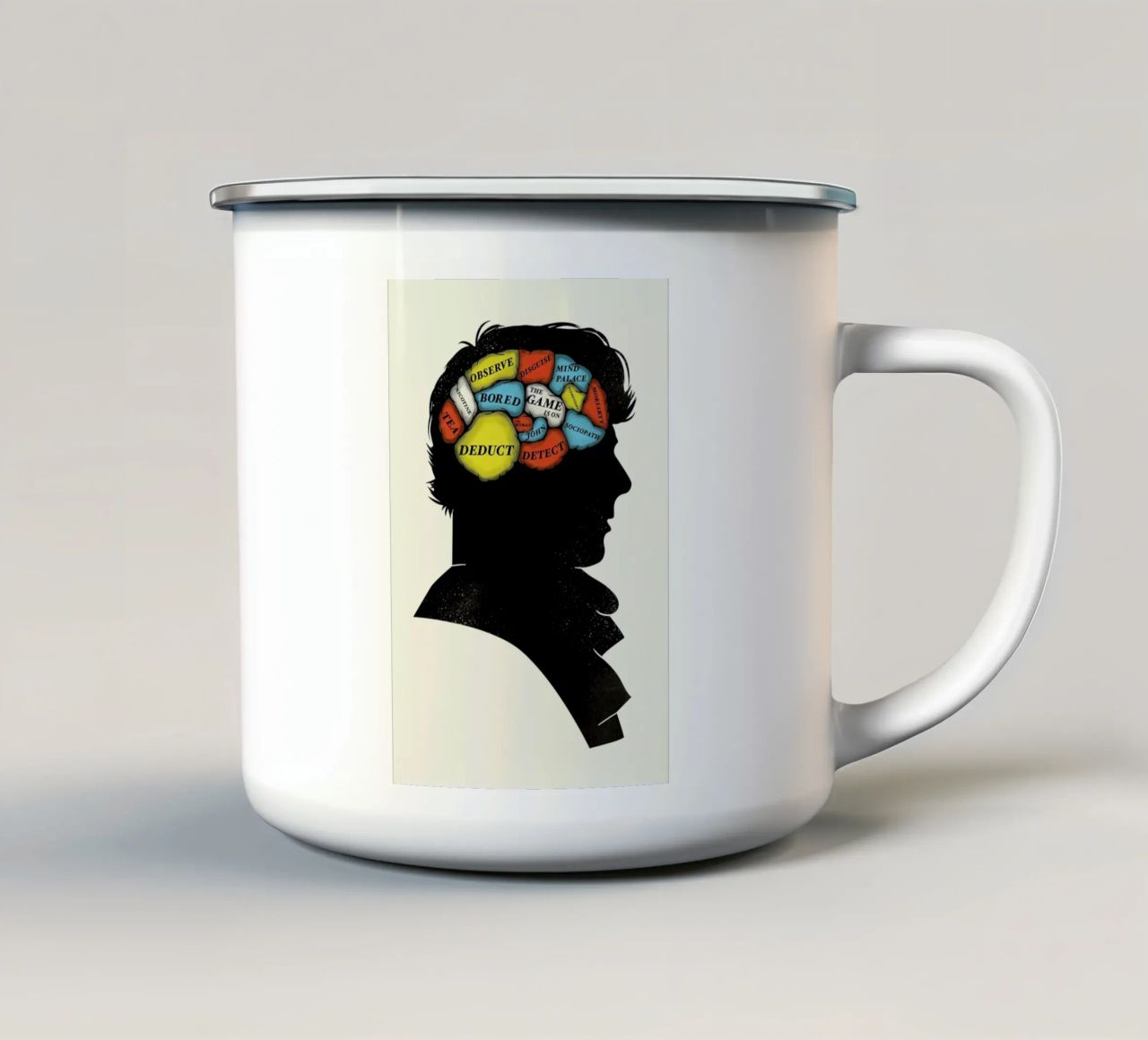 Sherlock tazza in smalto da Chris Wharton