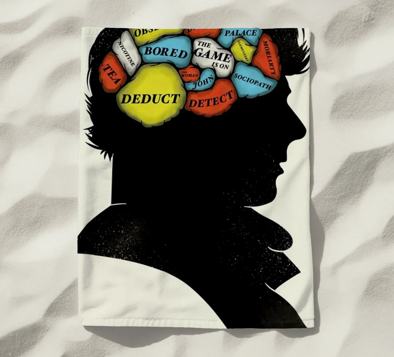 Sherlock toalla de playa de Chris Wharton