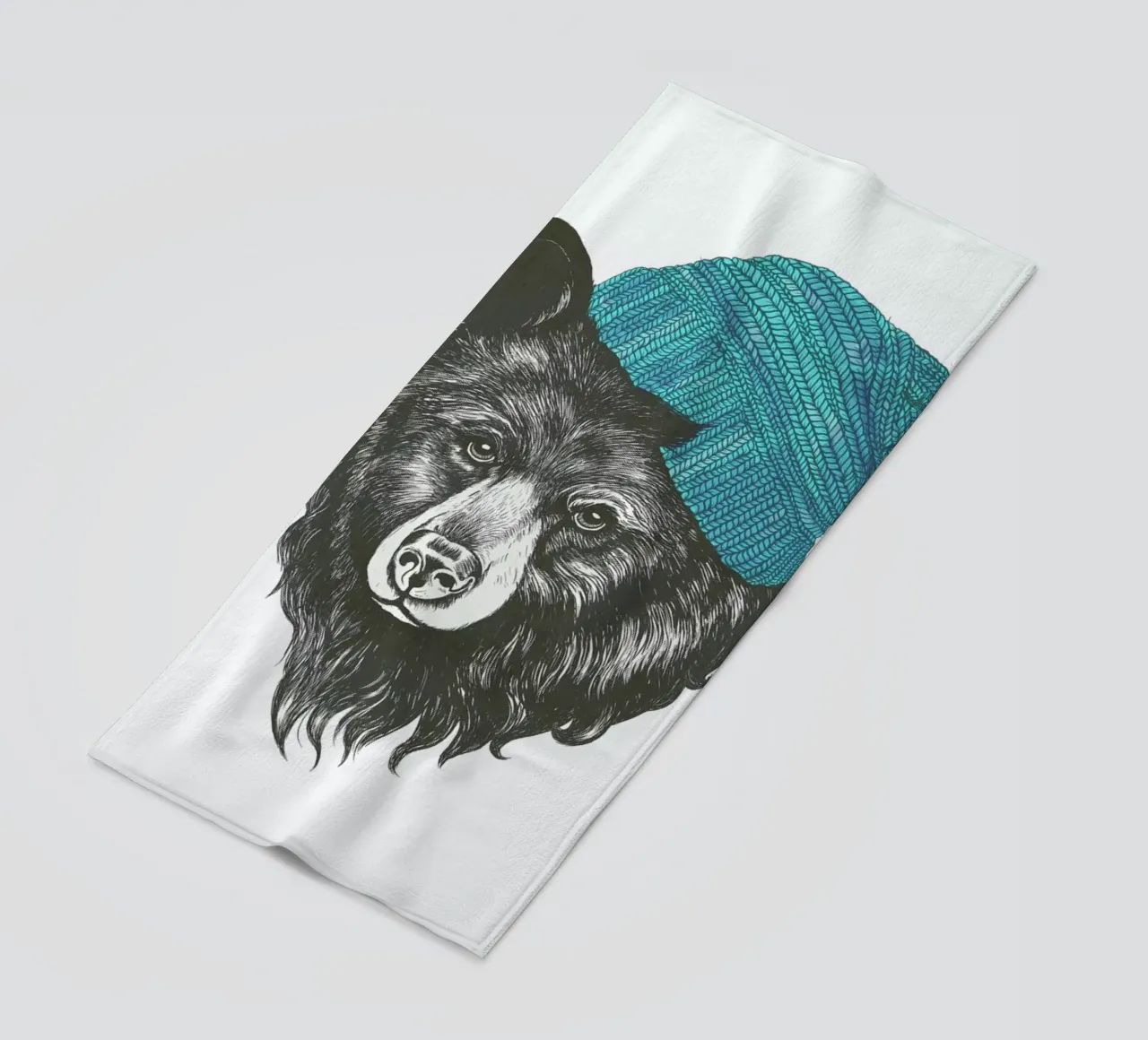 Bear Blue telo mare da Laura Graves