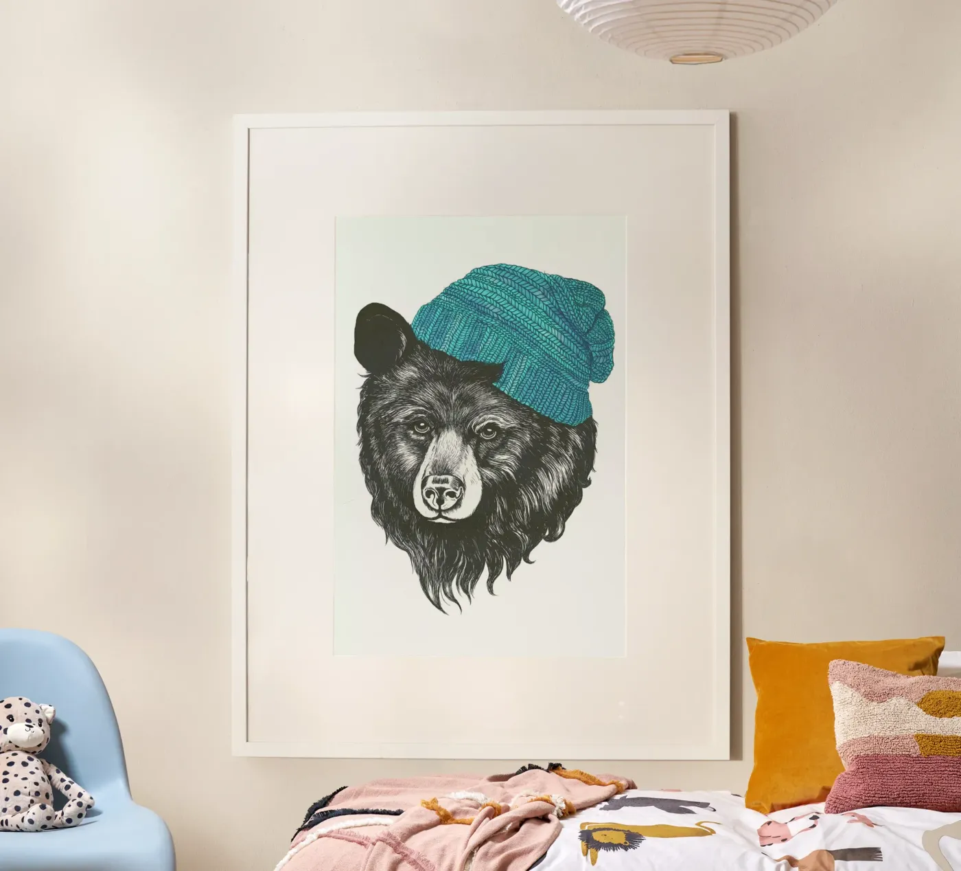 Bear Blue poster by Laura Graves