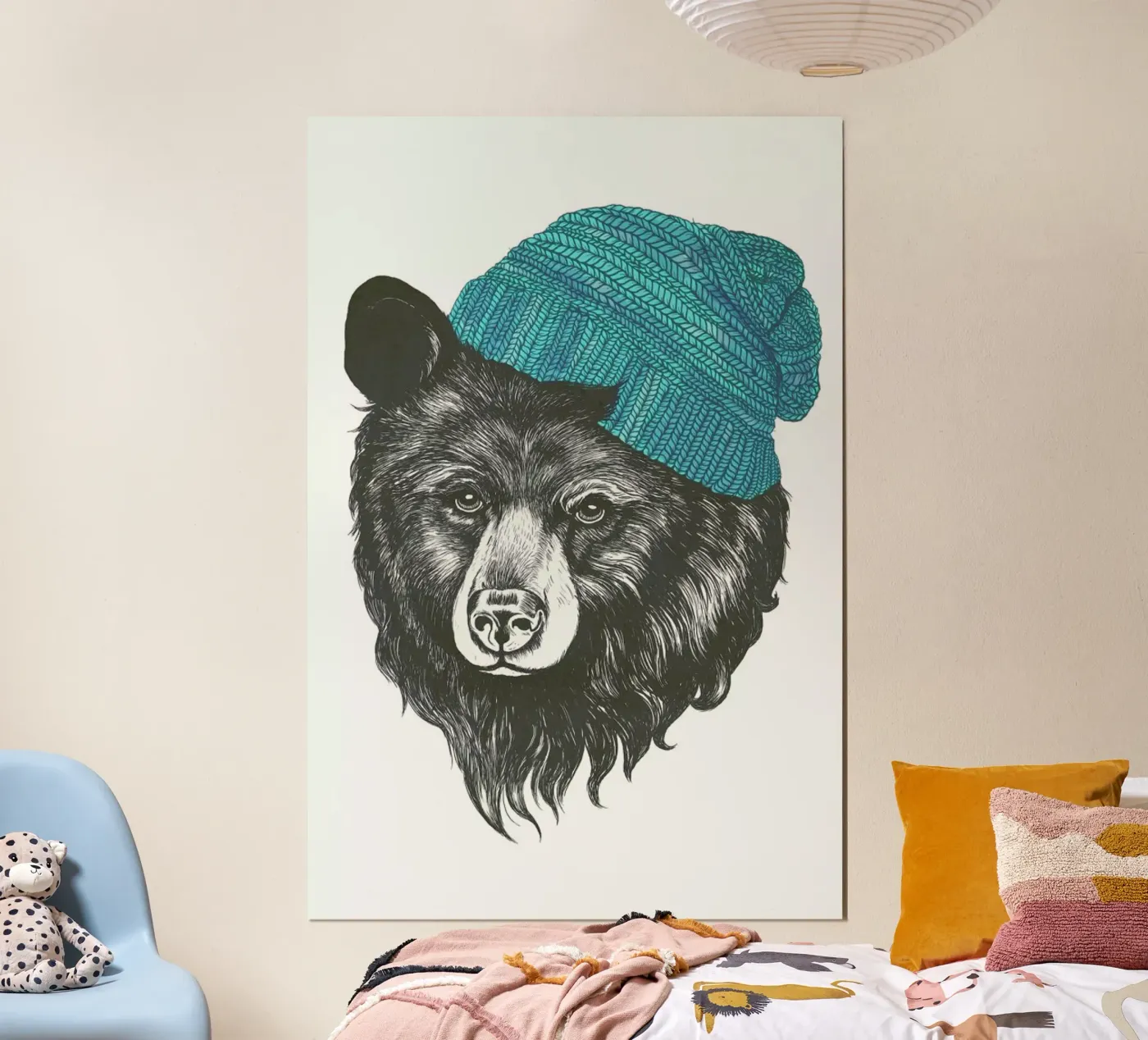 Bear Blue poster by Laura Graves
