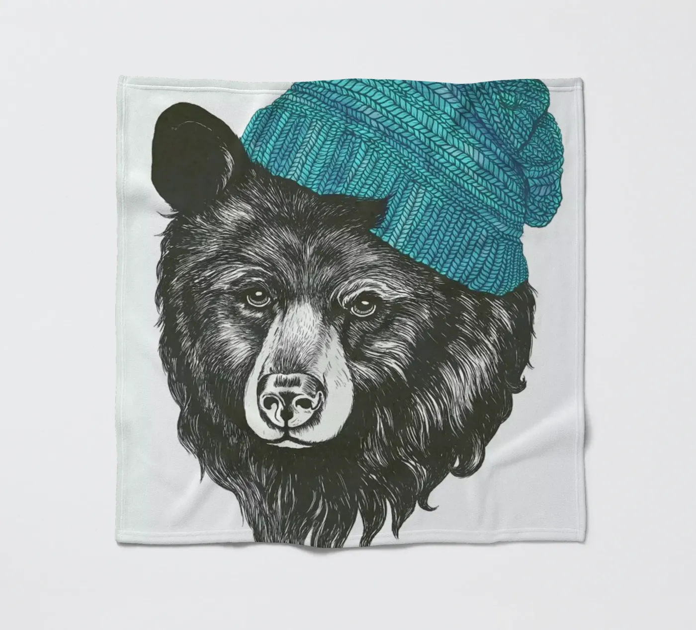 Bear Blue Fleecedecke von Laura Graves
