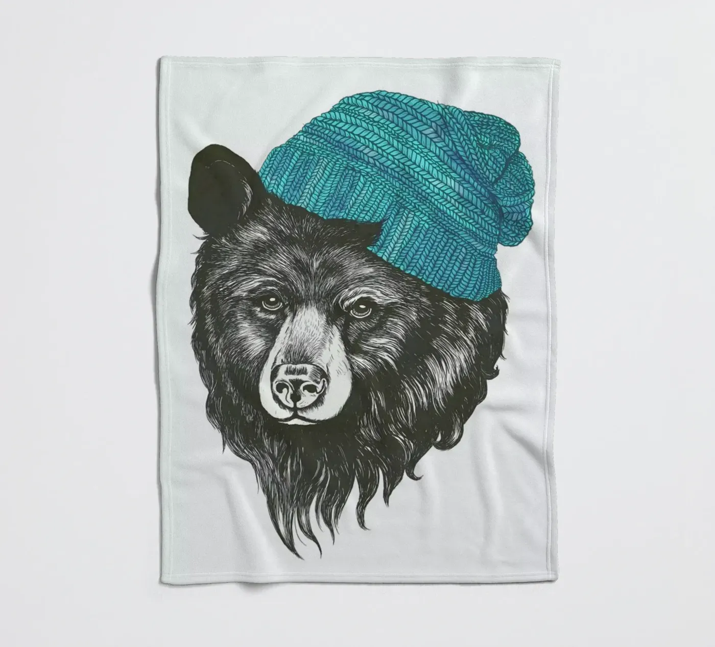 Bear Blue Fleecedecke von Laura Graves