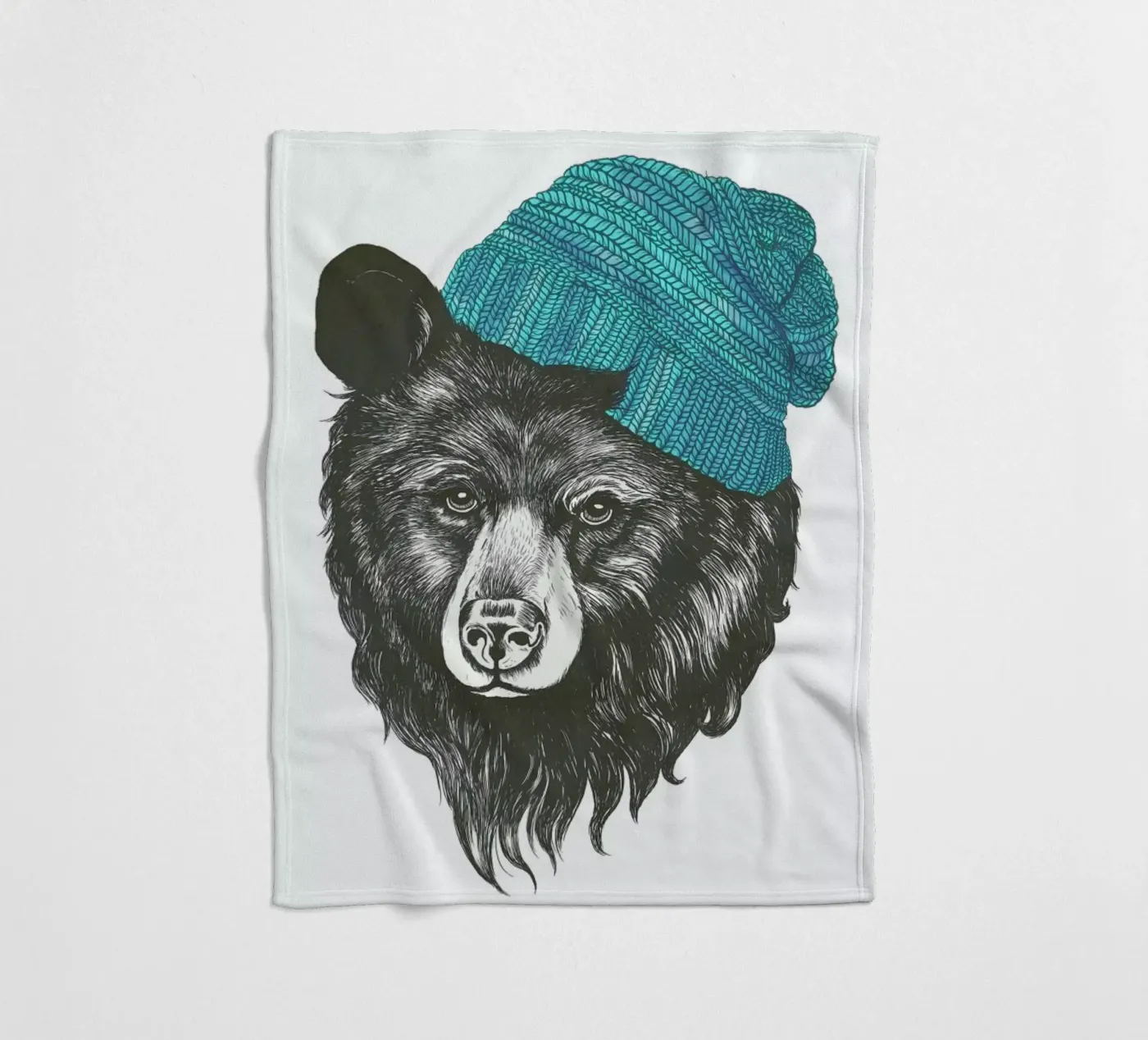 Bear Blue Fleecedecke von Laura Graves