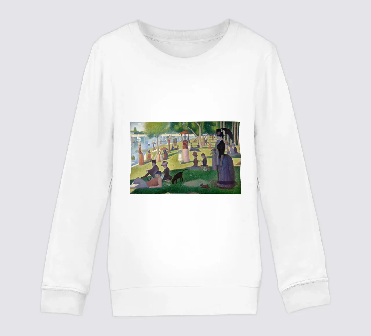 A Sunday Afternoon on the Island of La Grande Jatte kids sweatshirt by Timeless Artworks