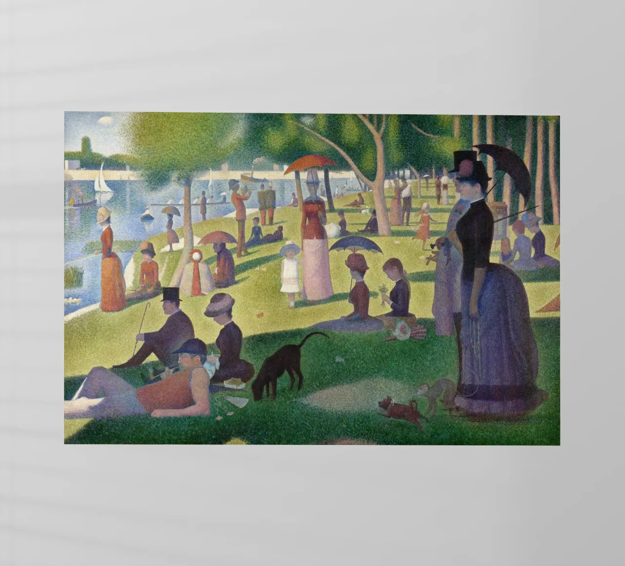 A Sunday Afternoon on the Island of La Grande Jatte backlit film by Timeless Artworks