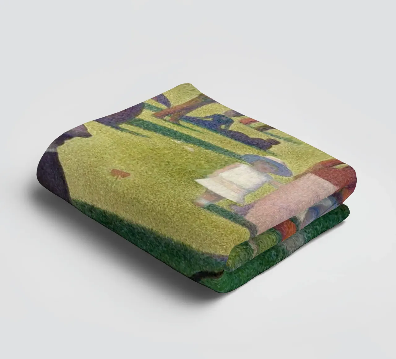 A Sunday Afternoon on the Island of La Grande Jatte towel by Timeless Artworks
