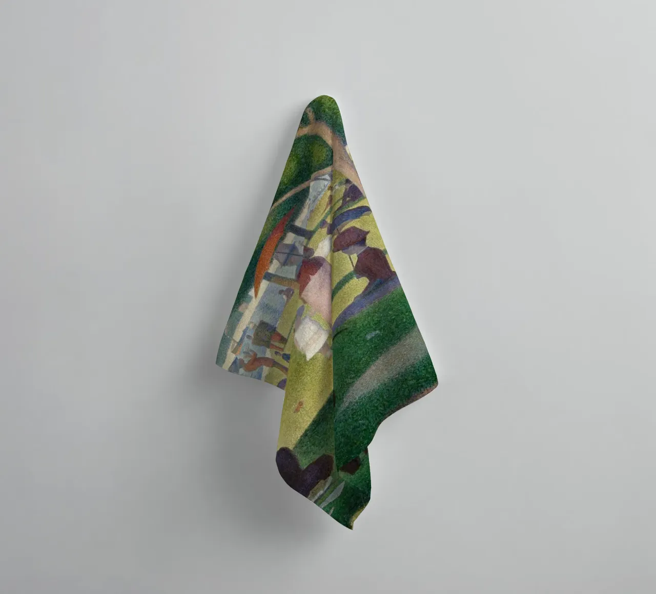 A Sunday Afternoon on the Island of La Grande Jatte towel by Timeless Artworks