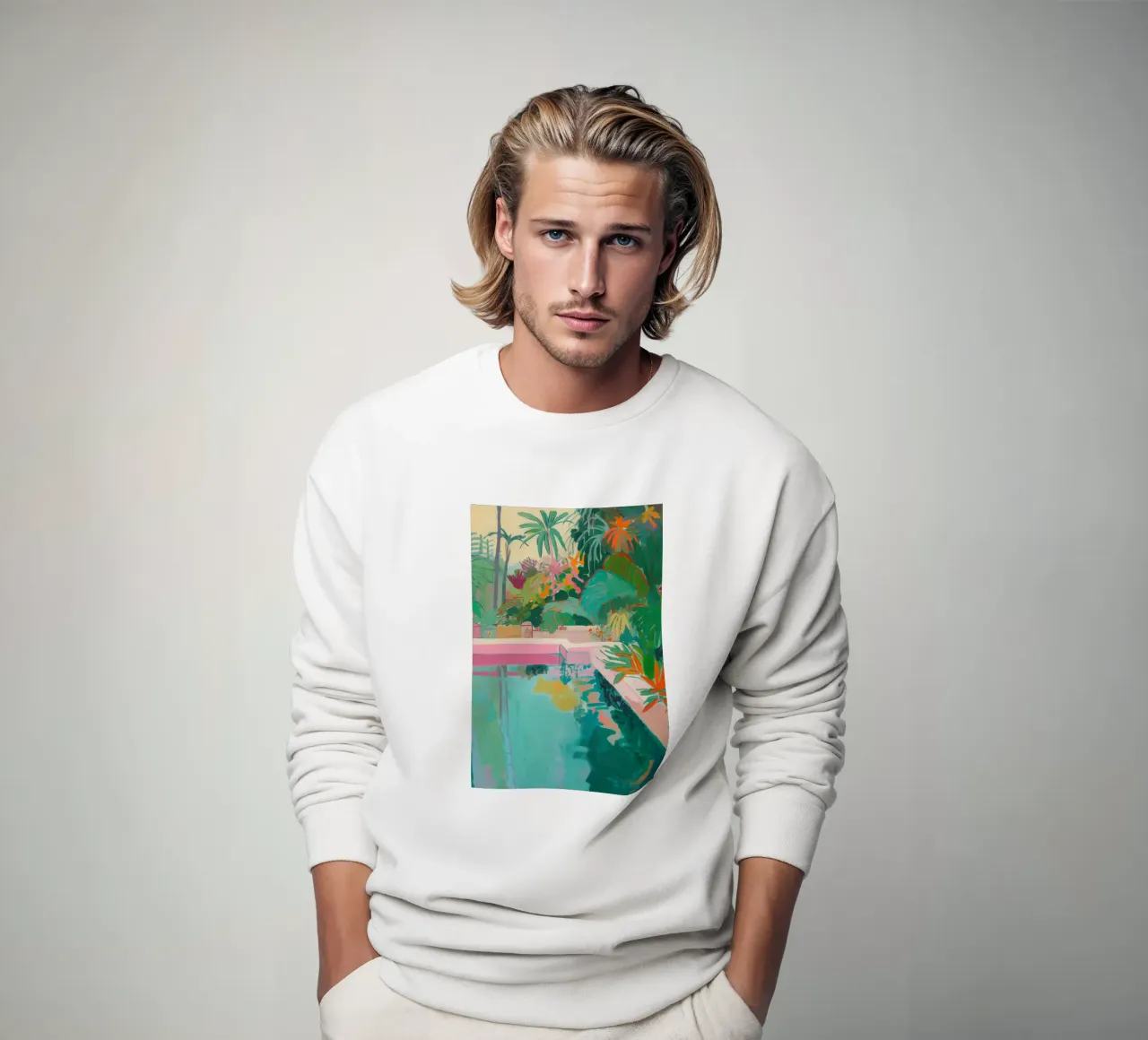 Exotisch zwemplezier sweatshirt van Carinaprint