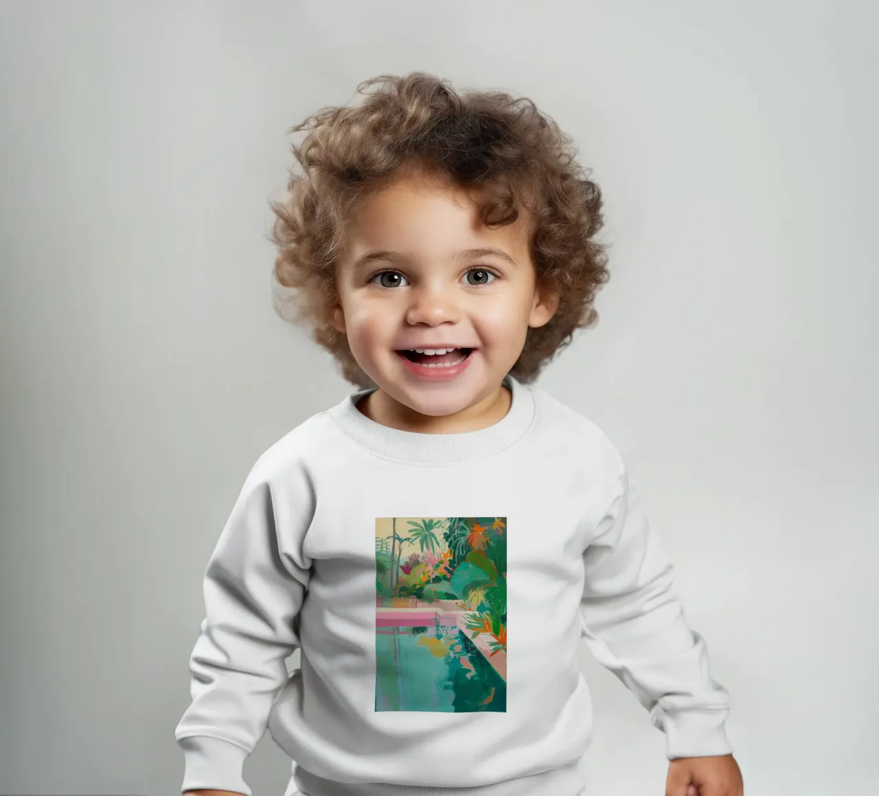 Exotic bathing fun baby sweatshirt by Carinaprint
