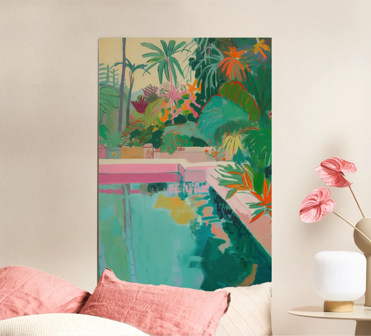 Divertimento esotico in bagno poster da Carinaprint