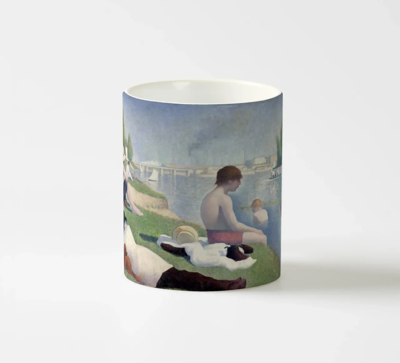 Georges Seurat - Bagnanti ad Asnières tazza in ceramica da Timeless Artworks