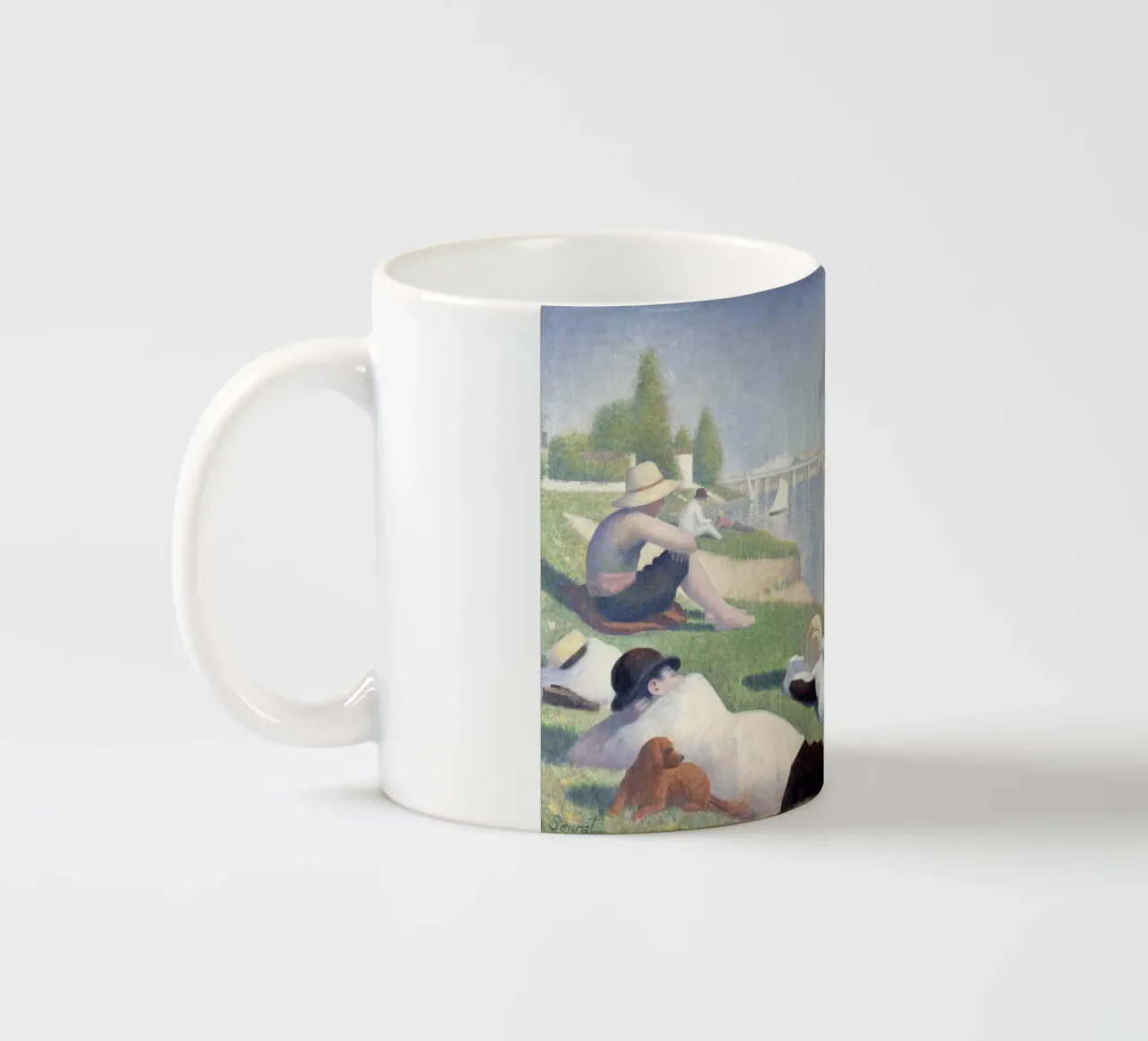 Georges Seurat - Bagnanti ad Asnières tazza in ceramica da Timeless Artworks