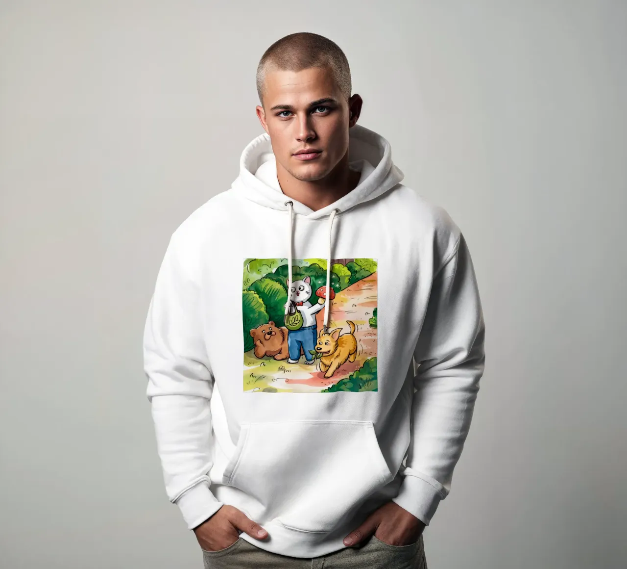 Avventura nella foresta capricciosa felpa con cappuccio da Timeless Huse