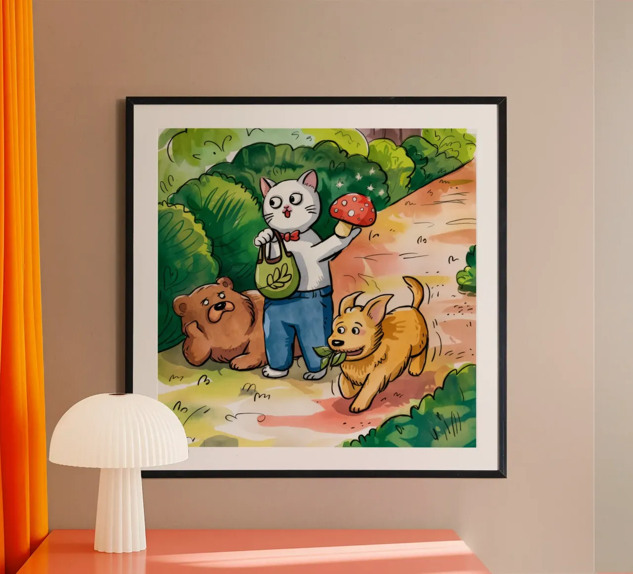 Avventura nella foresta capricciosa poster con telaio in plastica da Timeless Huse