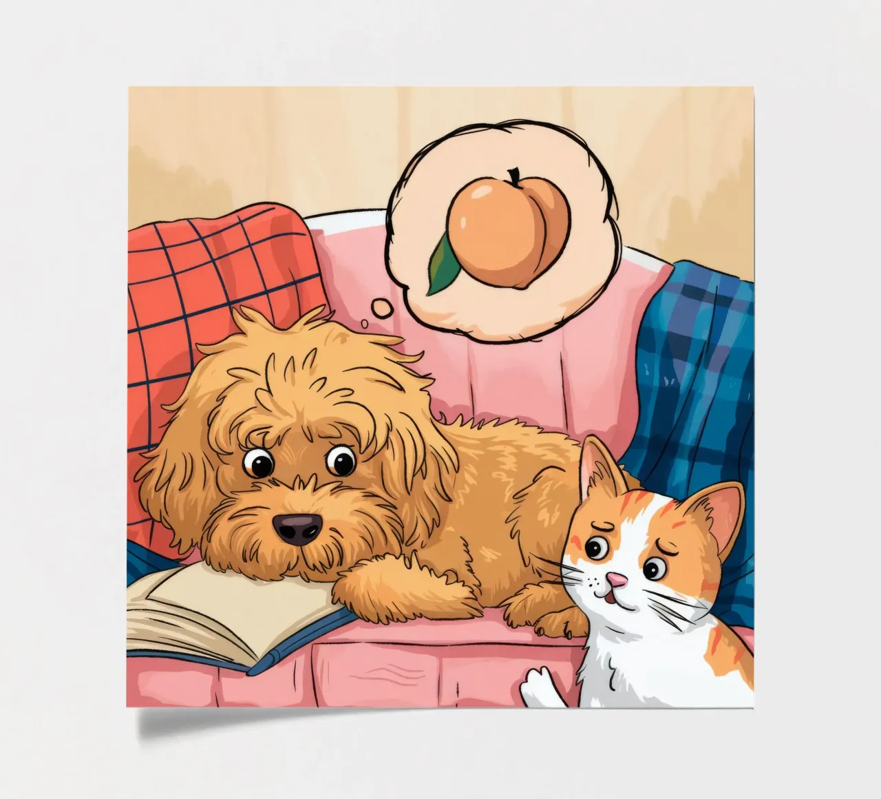 Compagnons de lecture douillets planche autocollant de Timeless Huse