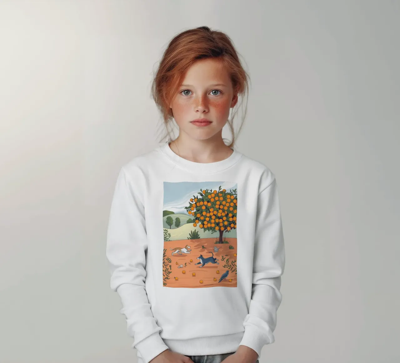 Herfstachtig boomgaardfeest kinder sweatshirt van Timeless Huse