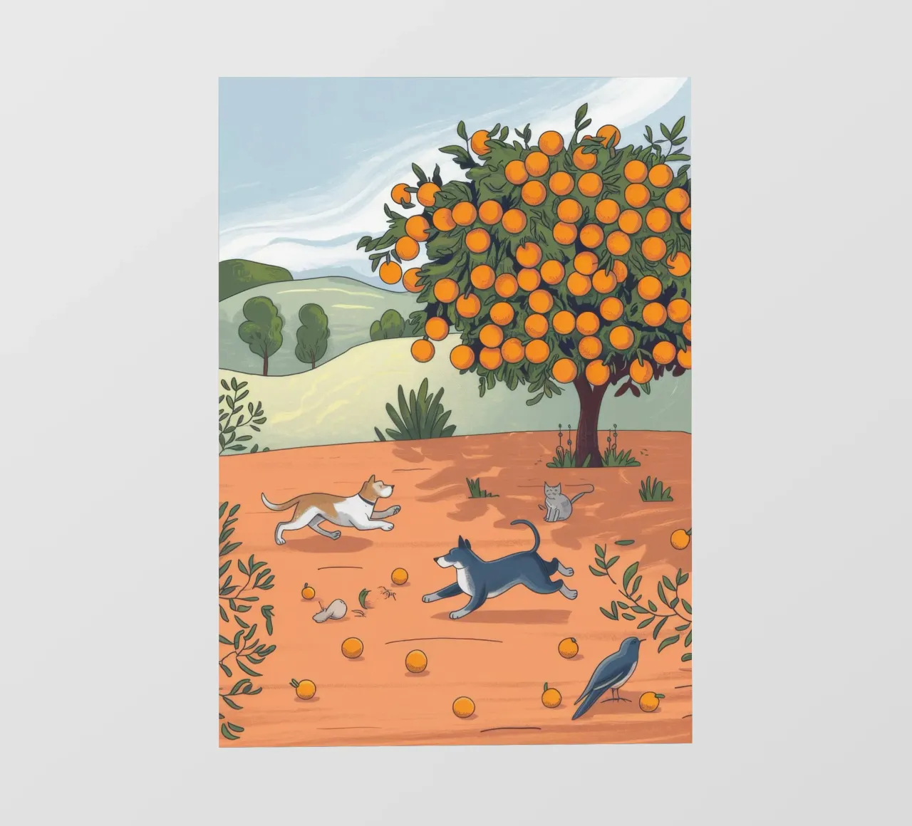 Autumn Orchard Frolic pvc cover by Timeless Huse