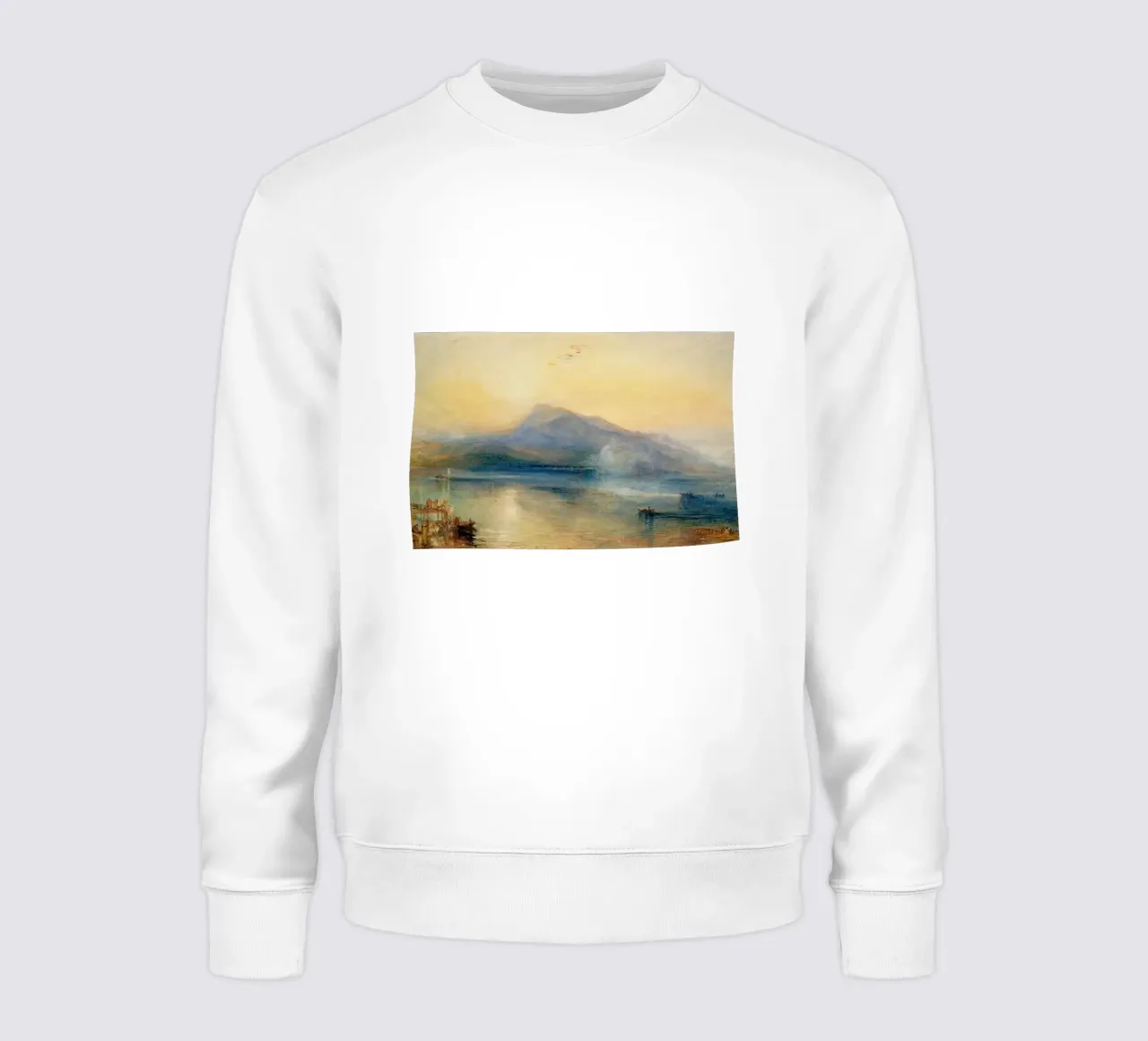 Turner The Dark Rigi, the Lake of Lucerne, Showing the Rigi sweatshirt by Timeless Artworks